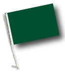 SSP Flags: Car Flag with Pole - Green