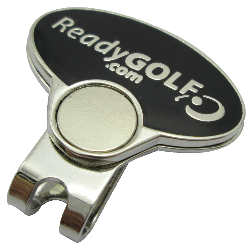 ReadyGolf: Motorcycle Ball Marker & Hat Clip with Glitter