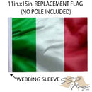 SSP Flags: 11x15 inch Golf Cart Replacement Flag - Italy