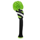 Just 4 Golf: Fairway Headcover - Diagonally Stripe - Black, Lime Green & White
