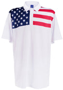 USA Living in America Mens Golf Polo Shirt by ReadyGOLF