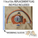 SSP Flags: 11x15 inch Golf Cart Replacement Flag - Navajo Nation