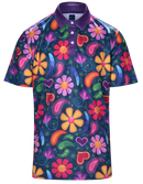 Paisley Love Mens Golf Polo Shirt by ReadyGOLF