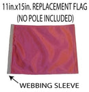 SSP Flags: 11x15 inch Golf Cart Replacement Flag - Pink