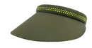 Dolly Mama: Ladies Kaitlyn Clip on Crystal Visor Hats