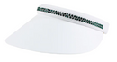 Dolly Mama: Ladies Kaitlyn Clip on Crystal Visor Hats