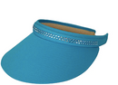 Dolly Mama: Ladies Kaitlyn Clip on Crystal Visor Hats