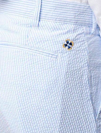 Castaway Clothing Mens Blue Seersucker Harbor Pants (Size 28x30) SALE