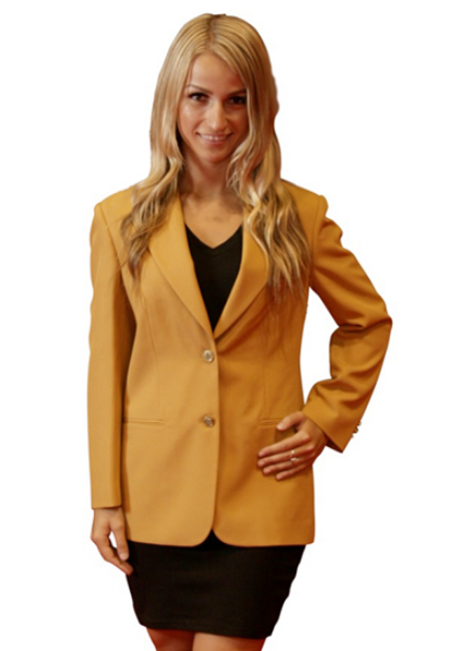 Gold sales blazer ladies