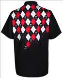 Tattoo Golf: Men's Performance Monster Cool-Stretch Golf Shirt - Black Clothing
