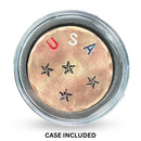 Sunfish: Hand Stamped Copper Ball Marker - USA