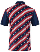 USA Stars and Bars Mens Golf Polo Shirt by ReadyGOLF