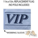 SSP Flags: 11x15 inch Golf Cart Replacement Flag - VIP