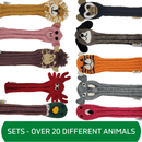Sunfish: Hand-Knit Wool Animal Headcover Set (Driver, Fairway, & Hybrid) Golf Club Headcovers