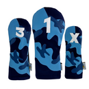 Sunfish: DuraLeather Headcovers - Blue Camo Appliqué