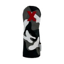 Sunfish: DuraLeather Headcovers - Black Gray and Red Camo Appliqué