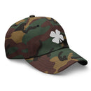 Four-Leaf Clover (White) Embroidered Golf Hat with Adjustable Strap by ReadyGOLF
