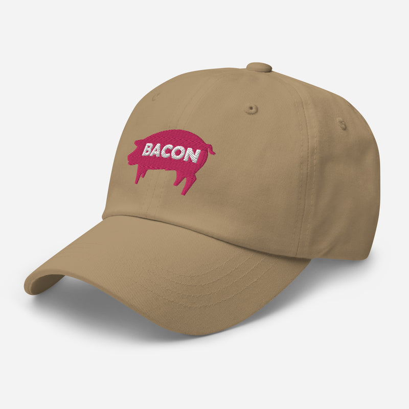 Bacon Embroidered Golf Hat with Adjustable Strap by ReadyGOLF