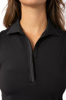 Golftini: Women's Sleeveless Fabulous Polo - Black Clothing
