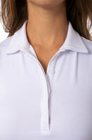 Golftini: Women's Sleeveless Fabulous Polo - White Clothing