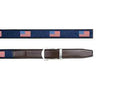 Nexbelt: Men's Hampton Belt - USA Brown/Blue