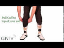Golf Knickers: Mens 'Par 3' Microfiber Golf Knickers - Black Clothing