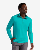 Caribbean Blue zip mock