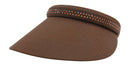 Dolly Mama: Ladies Kaitlyn Clip on Crystal Visor Hats
