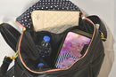 Sassy Caddy: Leather Back Pack - Pebbled Black