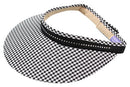 Dolly Mama: Ladies Celine Crystal Velcro Visor Hats