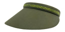 Dolly Mama: Ladies Kaitlyn Clip on Crystal Visor Hats