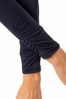 Golftini: Women's Long Sleeve Zip Tech Polo - Navy