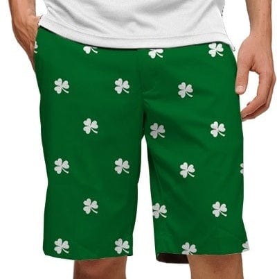 Loudmouth Golf Men s Stretchtech Shorts Shamrocks 42