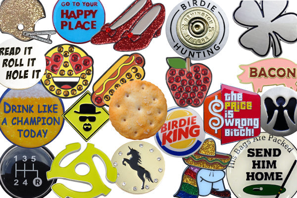 Creative and stylish ball markers that add personality to your golf game