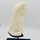 Just 4 Golf: Sherpa Driver Headcover  - Cream with Navy Trim
