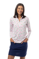 SanSoleil: Ladies Solair Cool Ultra-Mesh Long Sleeve Zip Mock - 900653
