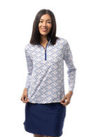SanSoleil: Ladies UPF 50 SolCool Long Sleeve Zip Mock - 900463