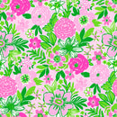 Scottsdale Pleated Hem Skort in Nancy's Garden Pink and Green