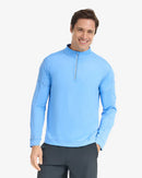 BloqUV: Men's Long Sleeve Mock Zip Top (12001)