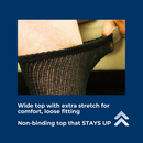 Women's Cotton Diabetic Crew Socks (6 Pair)