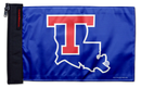 Louisiana Tech 11"x17" Forever Wave Flag for Golf Carts