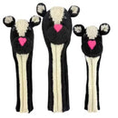 Sunfish: Knit Wool Headcover - Skunk (Driver, Fairway, Hybrid, or Set)