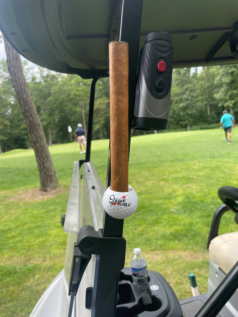 Golf Ball Magnetic Cigar Holder by Stogie Golf