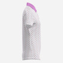 Women's Pink Polka Dot Performance Golf Polo