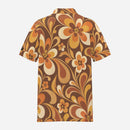 70s Floral Performance Golf Polo