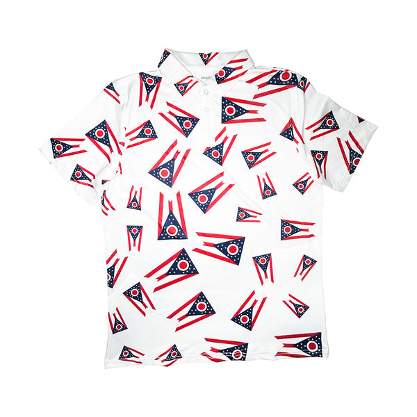 Big Ohio Burgee Golf Shirt by 1803 Sports