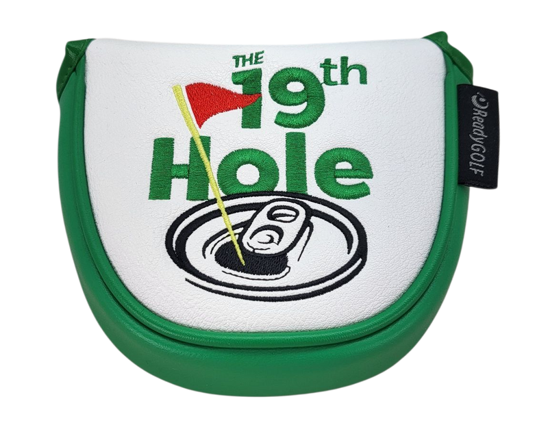 The 19th Hole Embroidered Putter Cover by ReadyGOLF  -  Mallet