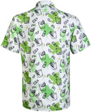 Tattoo Golf: Men's 19th Hole Cool-Stretch Golf Shirt - Green Clothing