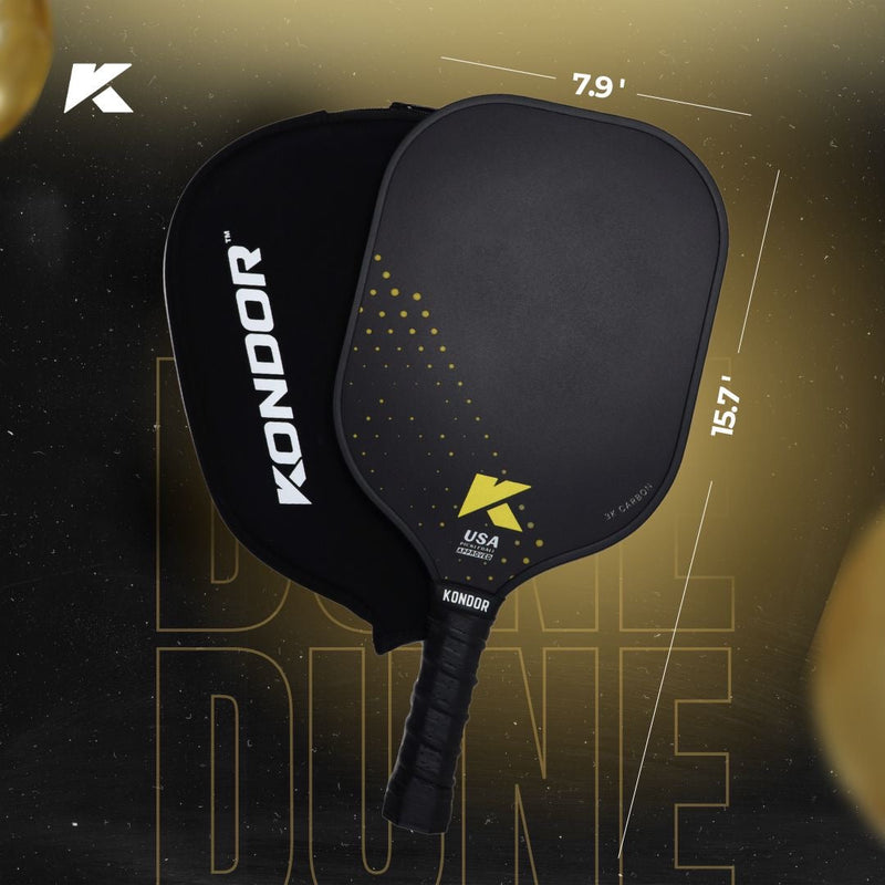 DUNE 3K Carbon Pickleball Paddle by KONDOR