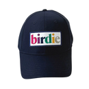 Sassy Caddy: Navy Performance Hat - Multi-Color Birdie Patch